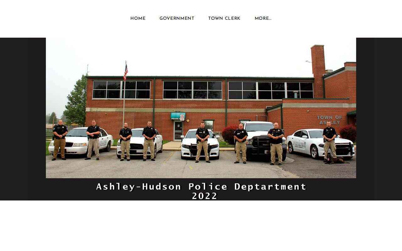 Ashley-Hudson Police official arrest records source for Hudson in Steuben County